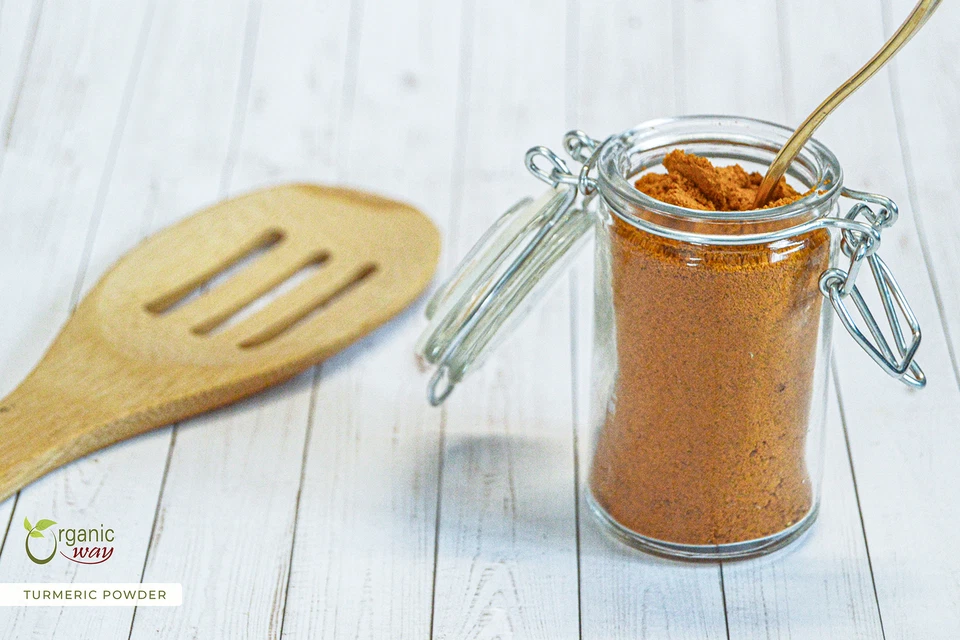 Polvo de raíz de cúrcuma/haldi Organic Way - orgánico, kosher y certificado por el USDA Foto 3 de 4