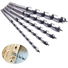 5X Hex Shank Long HSS Straigtht Shank Auger Twist Drill Bit Wood Ship Power Tool