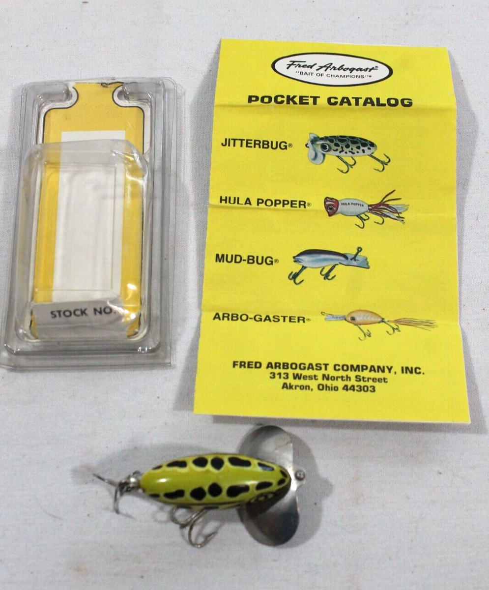Fred Arbogast Vintage Jitterbug Lure 630- 1/4 oz With Package and