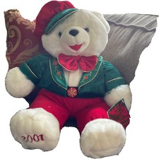 Dan Dee Plush Vintage 2001 XMas Bear A54