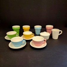 Ikea DUKTIG 15 Piece Ceramic Mini Coffee Tea Set Kid's Play Toy Pastel Color