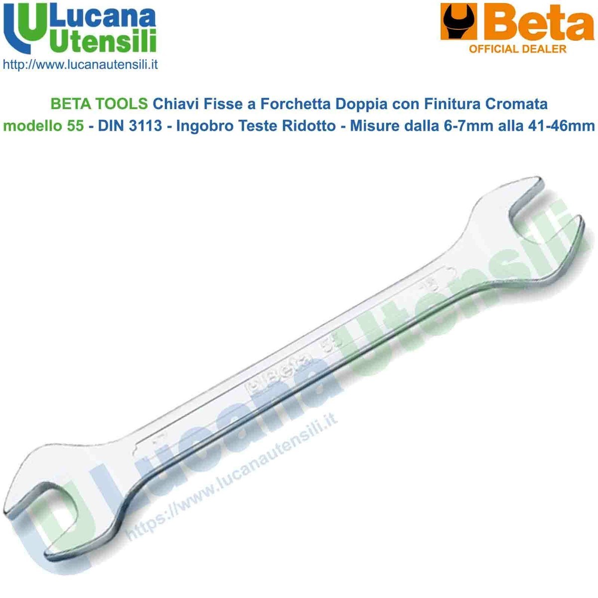 Chiave A Bussola Doppia Beta 12x13mm - Cromata | Utensile Professionale