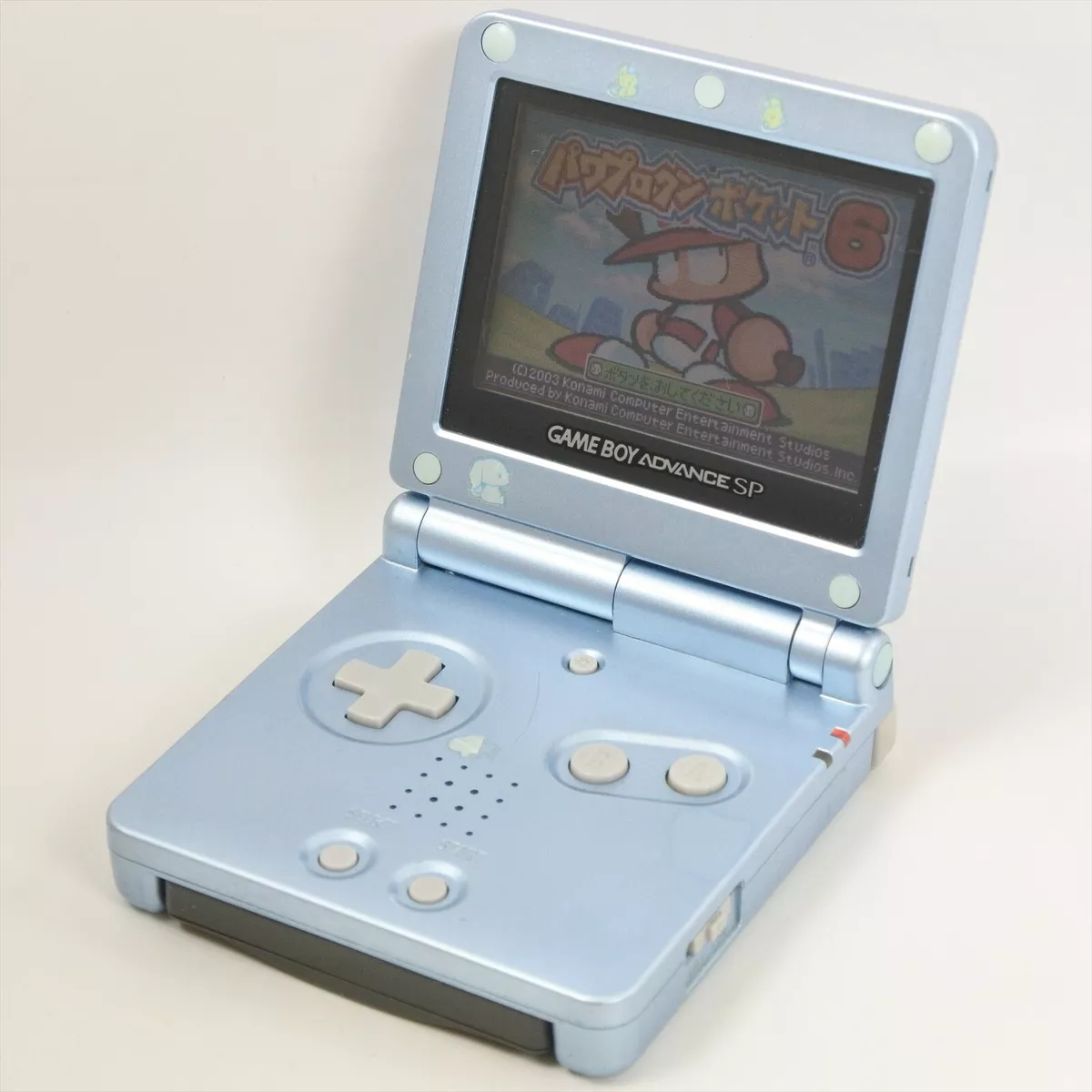 GameBoy Advance Nintendo GBA SP Japan Console Handheld AGS001 PEARL BLUE.