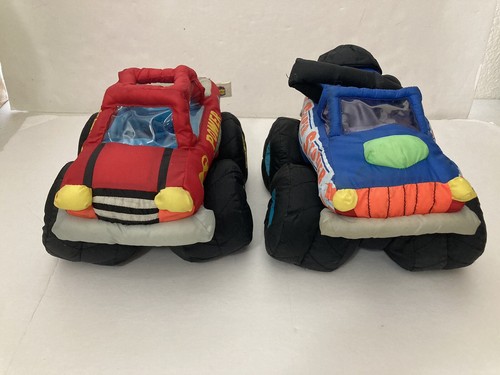VTG Lot of 2- Good Stuff Corporation Trucks Plush- Power Monster /Super Stomper