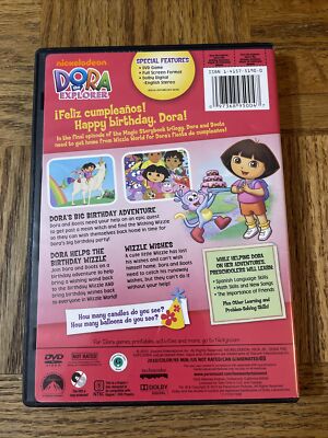 Dora The Explorer Big Birthday Adventure DVD 97368950047| eBay