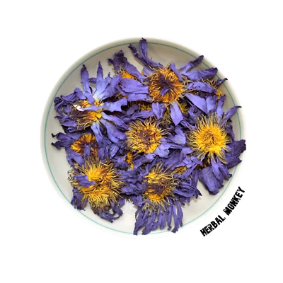 Blue Lotus Flowers | Nymphaea Caerulea | 100% Natural | A++ Quality | Herbal Tea