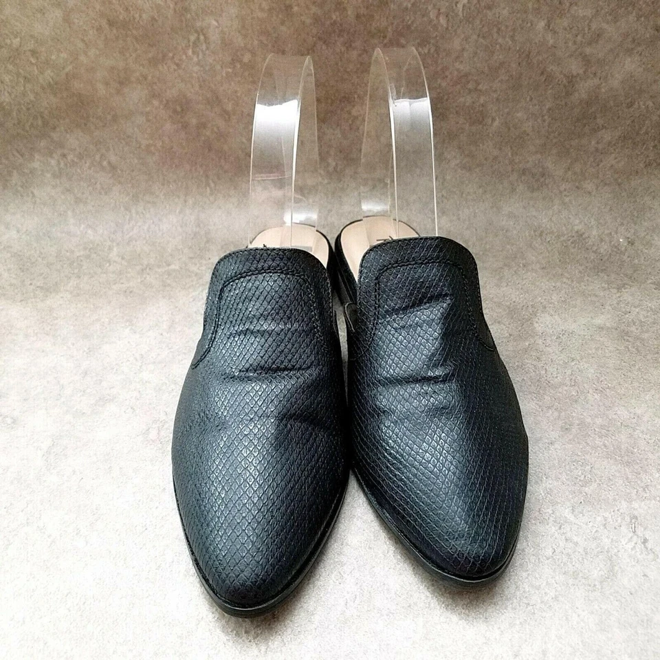 Mocasines sin cordones negros restringidos para mujer talla 7 M Foto 2 de 4