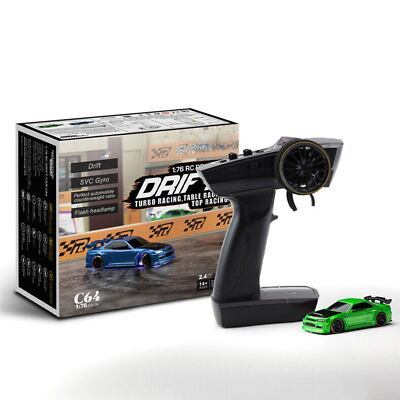 Turbo Racing 1:76 C64 Drift RC Car With Gyro Radio Full