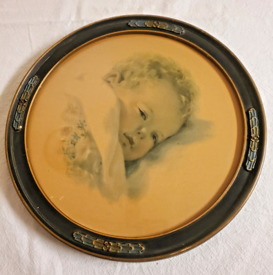 BESSIE PEASE GUTMANN ''On Dreamlands Border'' Signed Framed Art Print, Antique