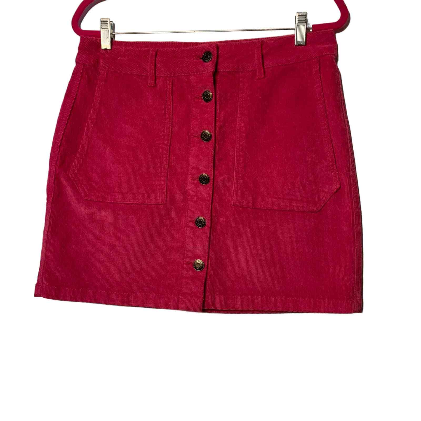 Jillian Skirt - Hot Pink Corduroy