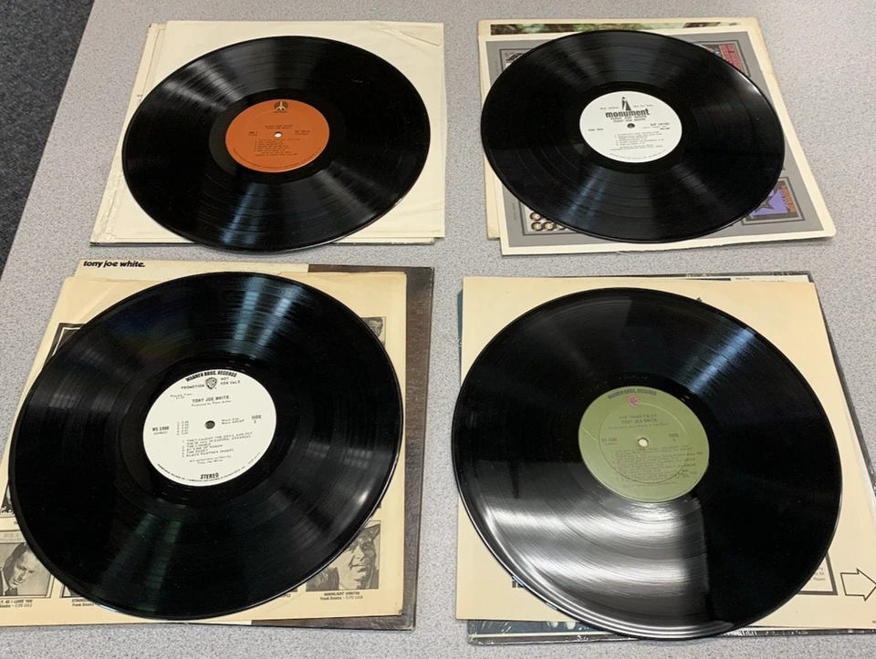 Tony Joe White Lot (4) Black & White Continued... S/T Train I'm On Promo Rare Foto 3 de 3