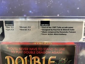 1988 Nintendo NES Tradewest Double Dragon Japan Graded WATA 9.2 CIB Video Game