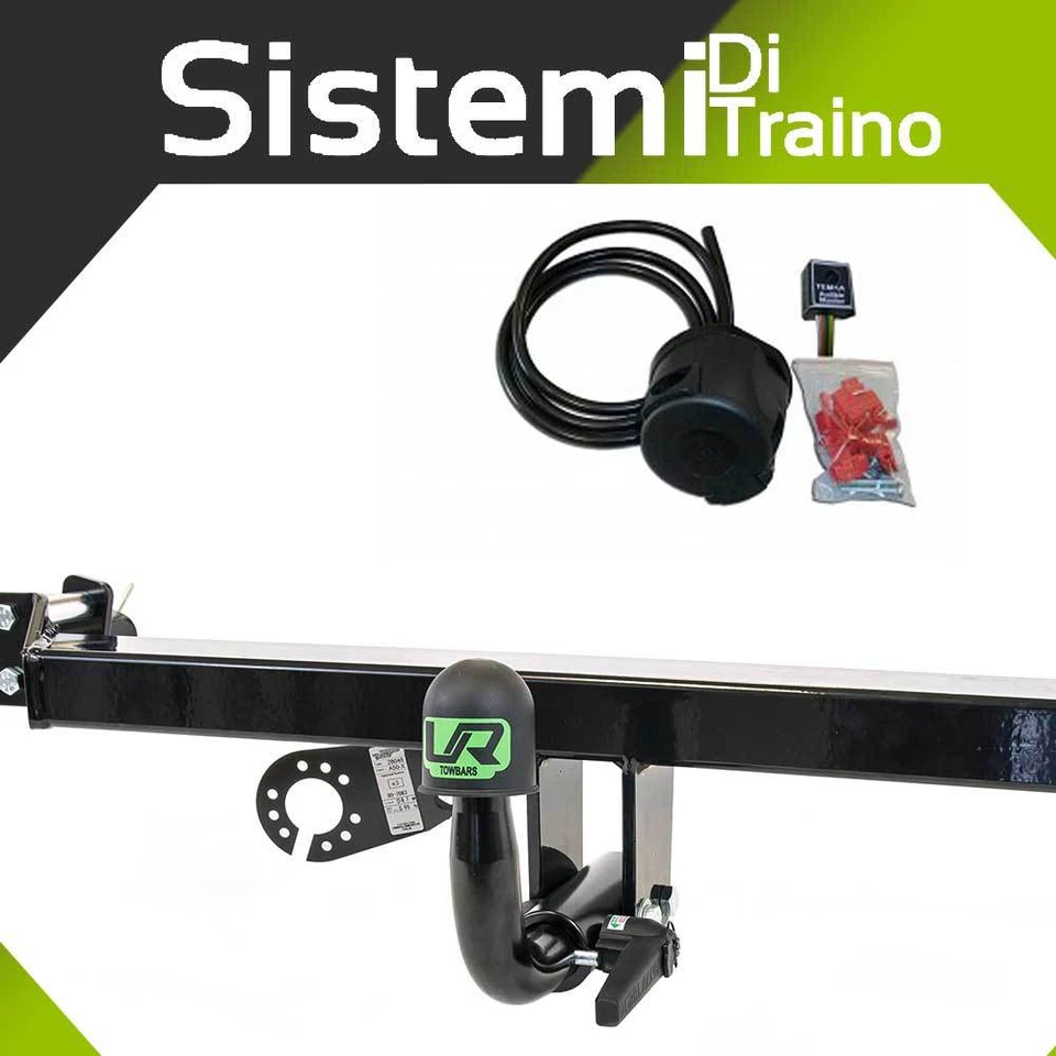 UMBRA RIMORCHI GANCIO TRAINO ESTRAIBILE PER FIAT PANDA 4X4 NO NATURAL POWER DAL 2012KIT 7P