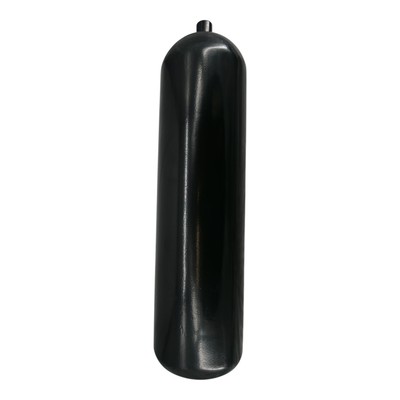 Stahlflasche / Tauchflasche 20 Liter 230 bar 203mm M25x2 ohne Ventil weiß