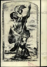 1969 Press Photo St. Christopher portrayed in Titian painting. - now47112