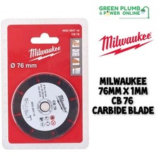Milwaukee 76mm Carbide Blade Cut Off Cutting Disc Plaster Wood Plastic M12FCOT