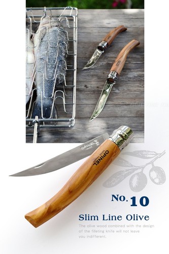 Opinel France Folding Knife Slim No10 Olive Pouch Set With Wood Box 001090 - Picture 3 of 6