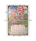 1899 OHIO FARMERS INSURANCE CALENDAR art metal tin sign outdoor metal wall art