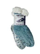 2 Pair MUK LUKS Womens Cozy Faux Fur Cabin Socks Size. S/M 5-7 - NEW