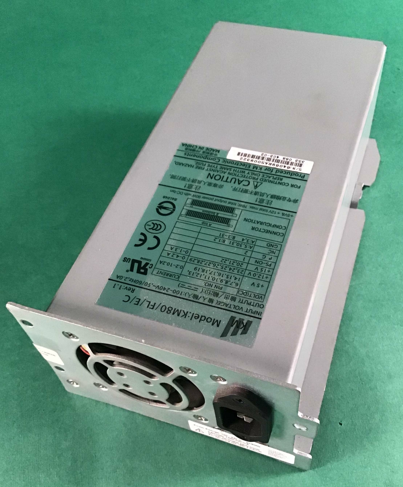 Km Km80/fl/e/fp Power Supply for HP 1/8 G2 Autoloader SMPS for  