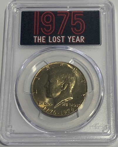 1976 (1975) Mint Set Kennedy Half Dollar PCGS MS65 JFK The Lost Year Label 50c