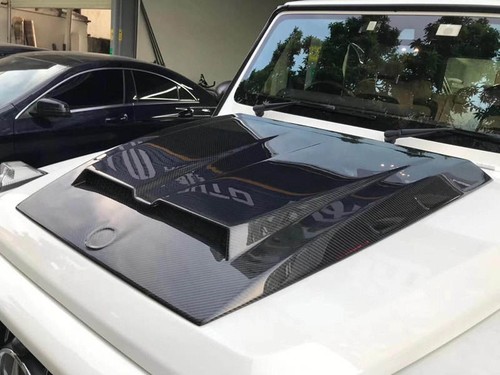 Real Dry Carbon Fiber Front Hood Bonnet For Mercedes Benz W464 G550 G63 AMG 19+ - 第 4/8 張圖片