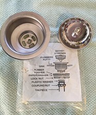 Eagle Group Kitchen Sink Crumb Cup Strainer Assembly  300287 3-1/2" New