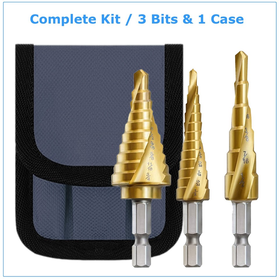 2 PEZZI In Titanio Passaggio Drill Bit Set Bits UNI 9 & 13 PASSO - Foto 6