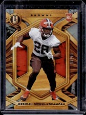 2021 Panini Gold Standard #170 JEREMIAH OWUSU-KORAMOAH Rookie /75 Browns RC