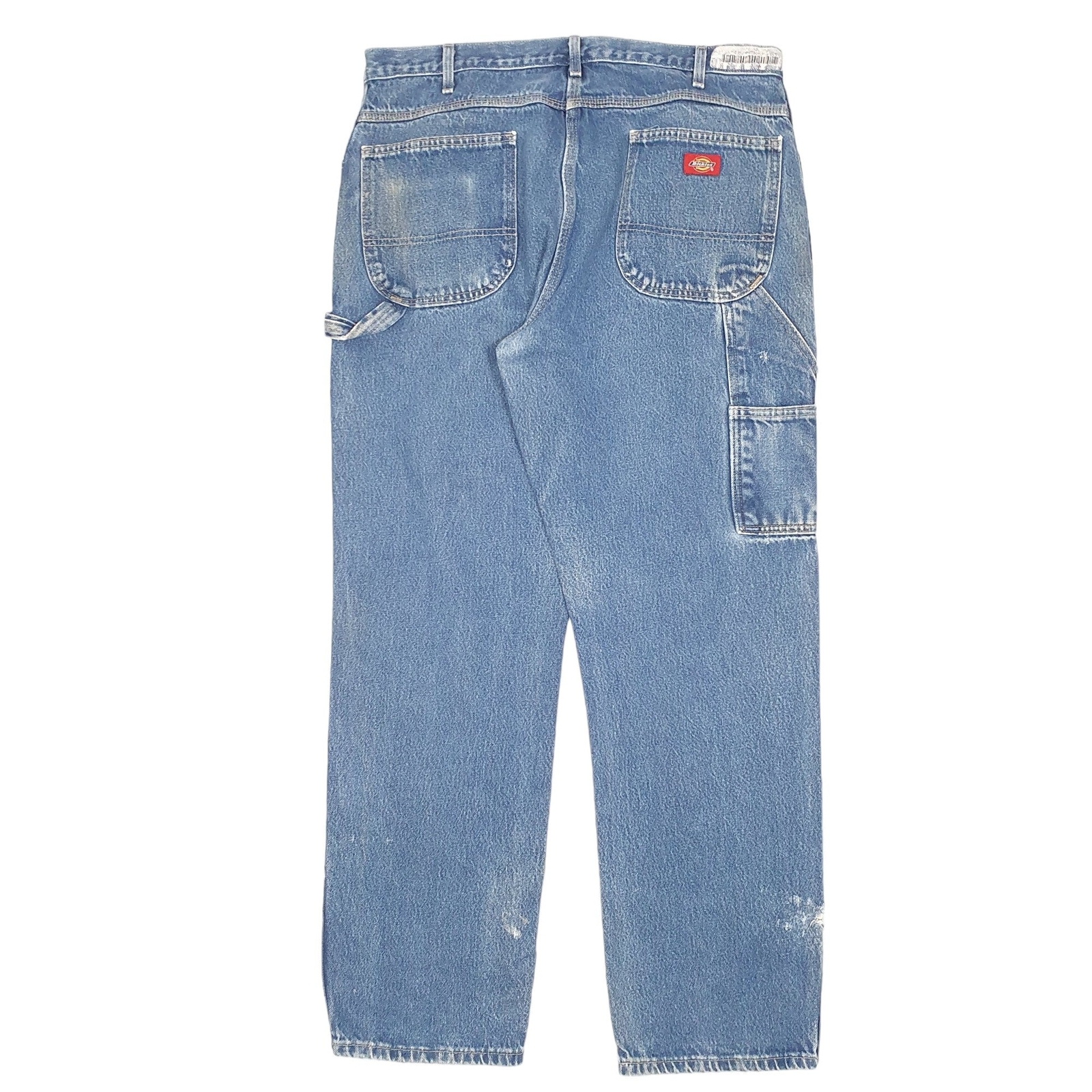 DICKIES Carpenter Jeans Regular Fit Blue Denim Trousers Mens Carpenter W38 L32 image 3