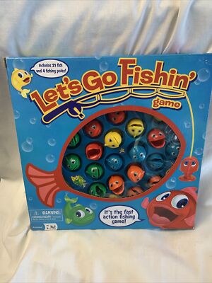 Let's Go Fishin' Game (NIB) Pressman Games 4+ Years Battery Operated