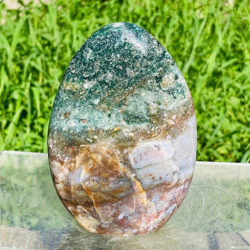 875g Natural Colorful Ocean Jasper Crystal Freeform Display Specimen Healing - Picture 2 of 8