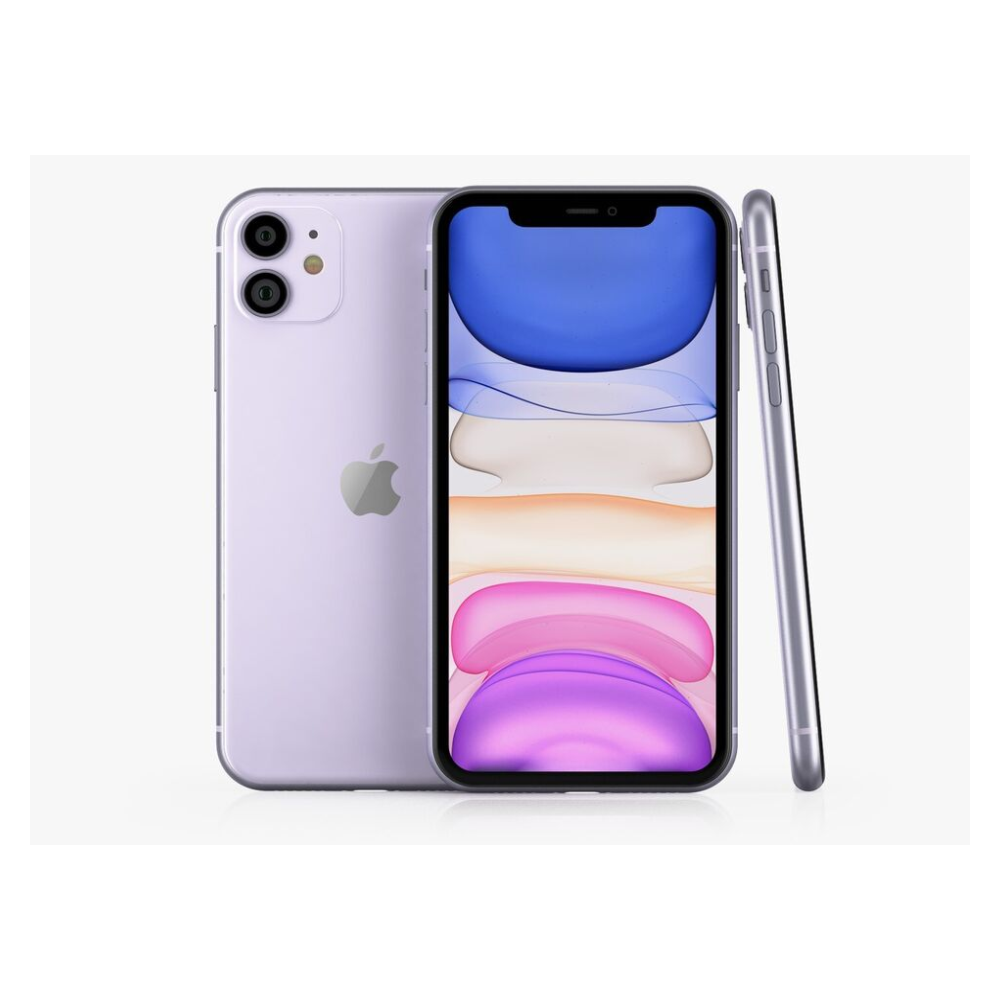 Apple iPhone 11 - 64GB - Black/White/Purple (Unlocked) A2111 (CDMA