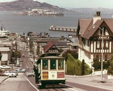 1966 SAN FRANCISCO Hyde Street Cable Car Photo  (229-J)