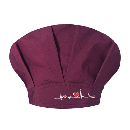 Unisex Adjustable Cotton Bouffant Scrub Cap Solid Embroidery Doctor Nurse Hat - Picture 30 of 35