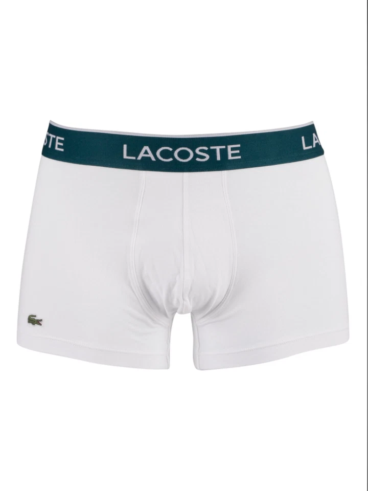 Pack de 3 calzoncillos informales Lacoste para hombre-negro/blanco/gris chino Foto 2 de 4