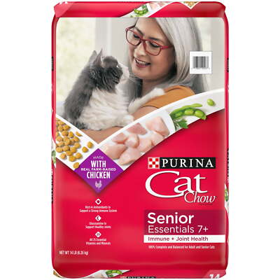 Joint Health Dry Cat Food for Senior Cats, 14 lb Bag