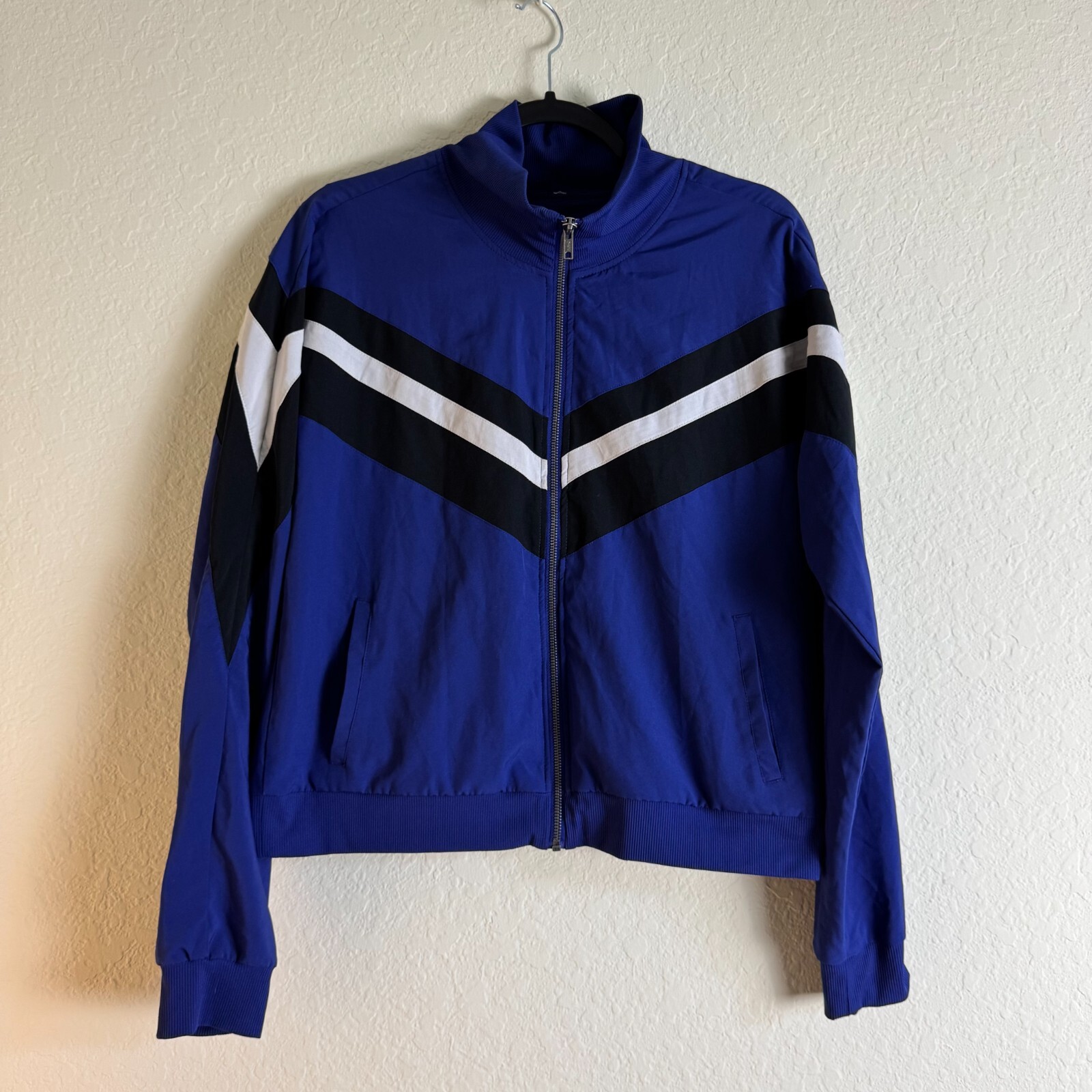 Fabletics Track Full Zip Jacket Augustus Chevron … - image 1