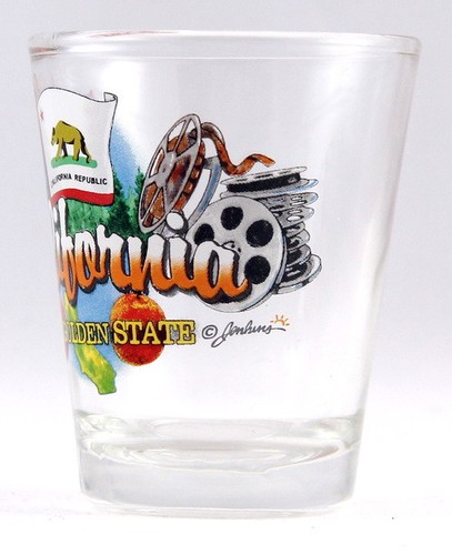 CALIFORNIA GOLDEN STATE ELEMENTS SCHNAPSGLAS SHOTGLASS - Bild 3 von 3
