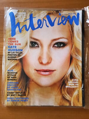 KATE HUDSON Interview Magazine March 2003 Avril Lavigne Parker Posey