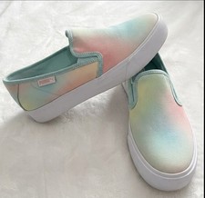 Puma Bari Soft Foam Women’s Su 5 Slip On Casual Multi Color Shoes Pink Blue EUC