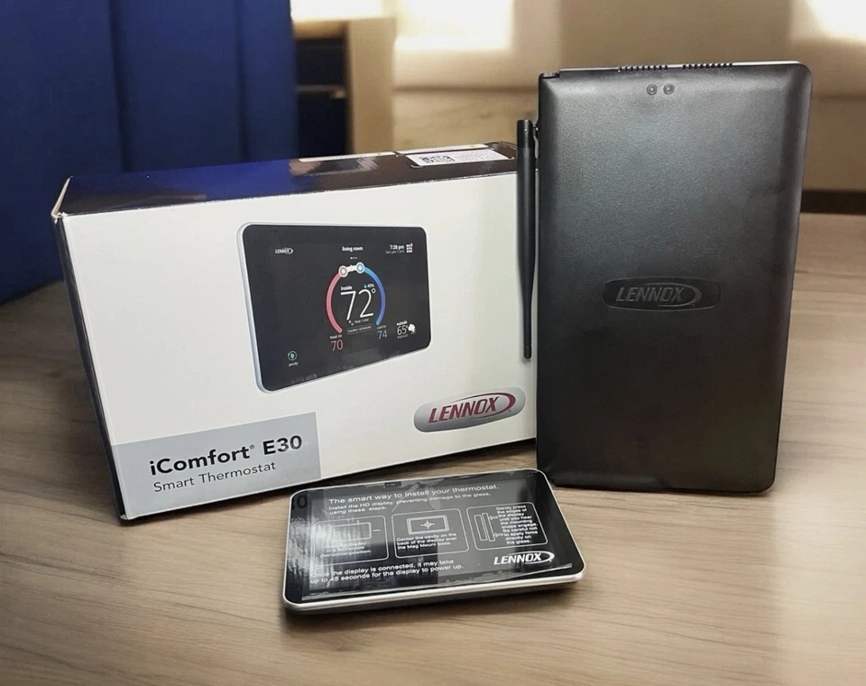 Lennox iComfort E30 Programable WiFi Touchscreen Smart Thermostat HD Display - Image 2 of 4