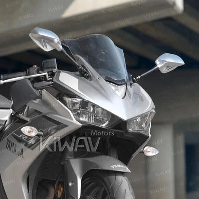 Retroviseur carenage d'argent FIN convex pour SUZUKI GSX R 1300 R 99-15 - Photo 1/4