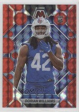 2023 Panini Mosaic Rookies Red Mosaic Prizm Dorian Williams #317 14im