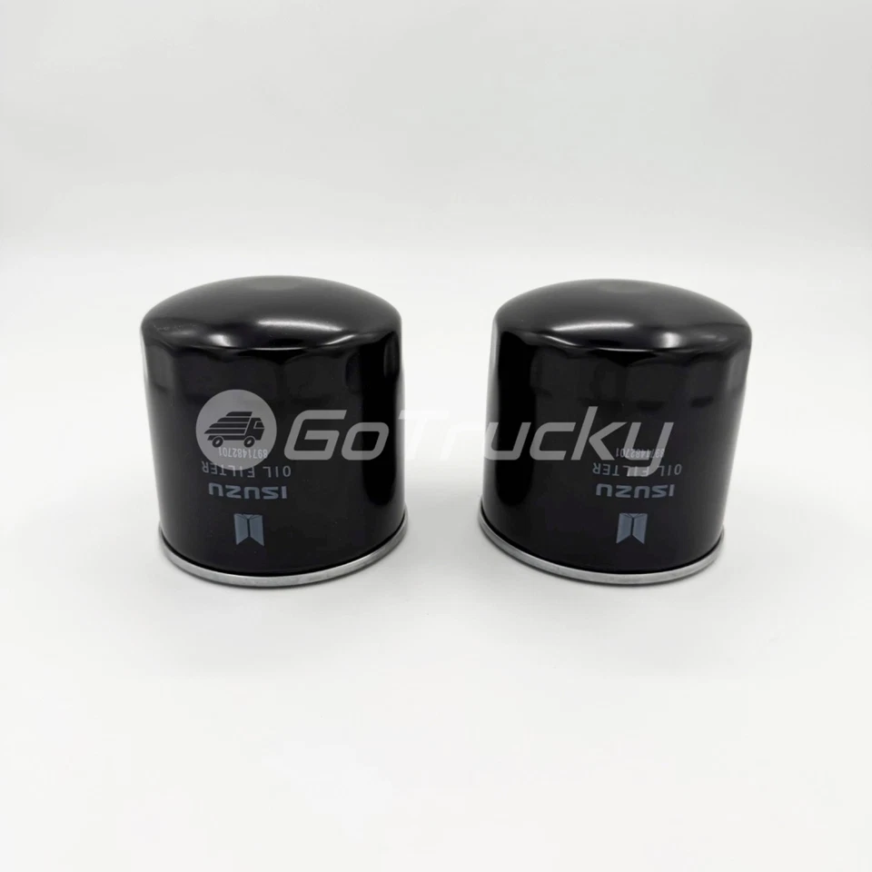 2x Element Oil Filter For Isuzu NPR NPR-HD NQR NRR 4HK1 5.2L 4HE1 4.8L 98-16 OEM - Image 2 of 4