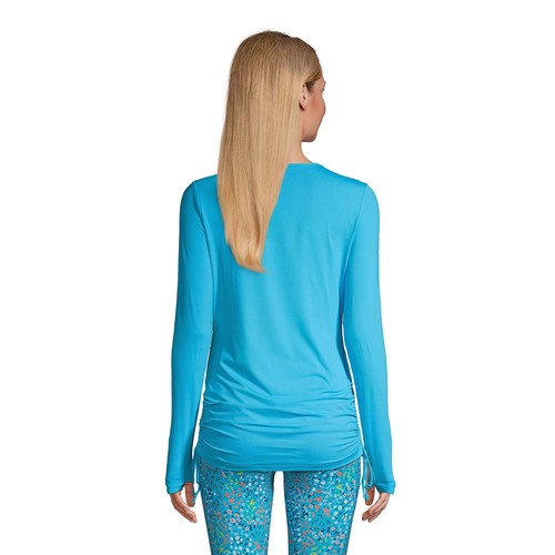 New Lands' End Women's Adjustable Swim Tunic Rash Guard 523855 - Picture 6 of 6