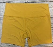 ALL IN MOTION Support High-Rise Bike Shorts Women’s 6" Yellow Size XXL