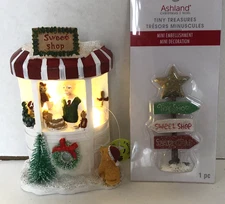 Ashland Tiny Treasures SWEET SHOP Lights Up with Direction Sign