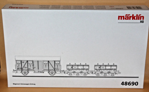 Märklin 48690 Wagenset Gleiswaagen-Eichzug der DB in OVP H0 Rarität | Condition: Neu