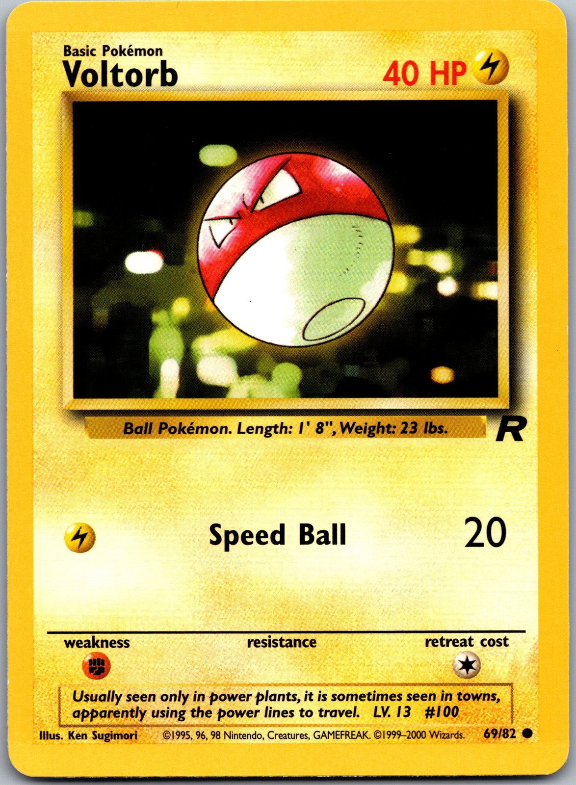 Voltorb Common Team Rocket 69/82 NM